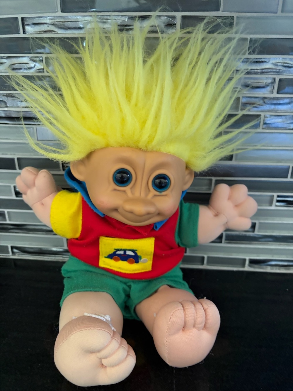 Vintage 90s Russ Berrie Troll Plush Toy - Soft Doll